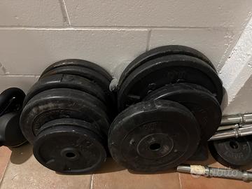 Pesi, dischi, manubri e bilanciere