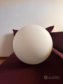 Lampadario sospensione tondo vetro opale AnteaLuce