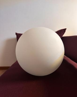 Lampadario sospensione tondo vetro opale AnteaLuce