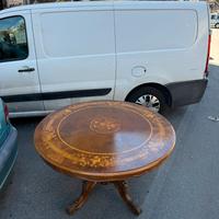 Tavolo antico in legno intarsiato – Stile Luigi XV