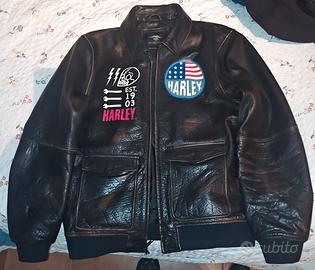 Giacca Harley Davidson Vintage Taglia M Vera Pelle