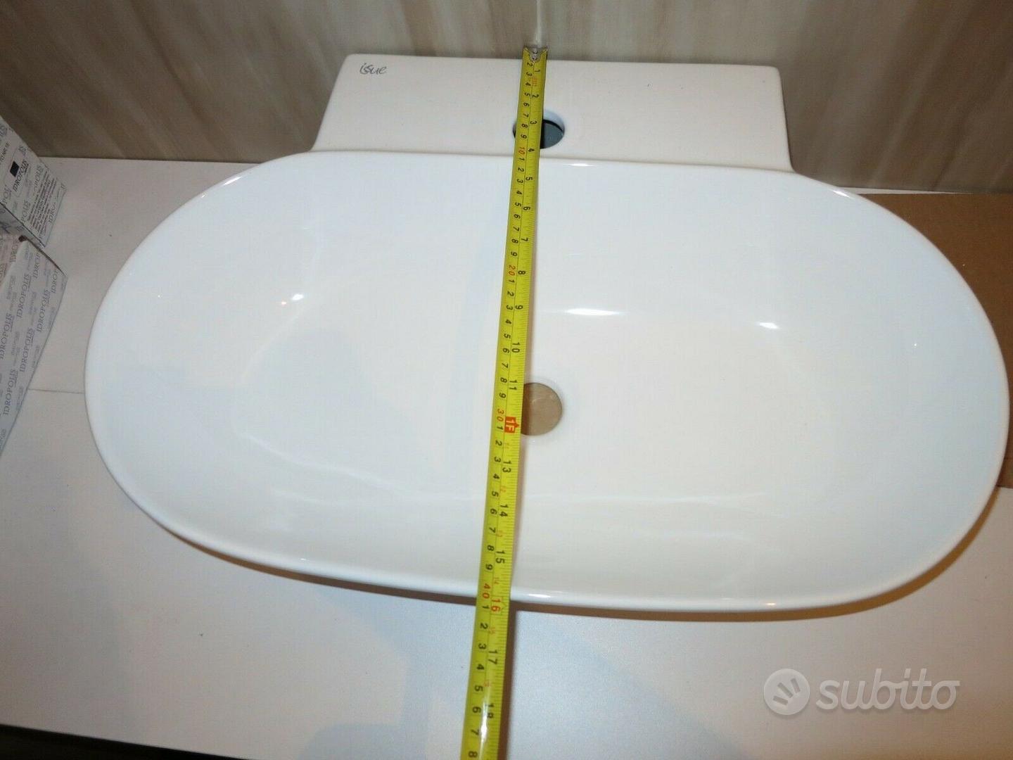 Lavandino bagno appoggio design lavabo piletta - Arredamento e Casalinghi  In vendita a Barletta-Andria-Trani