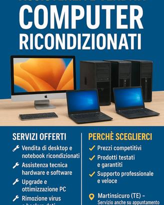 Notebook e PC ricondizionati