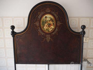 Letto vintage stile Liberty primi 1900