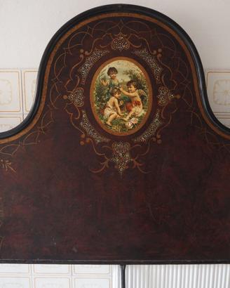 Letto vintage stile Liberty primi 1900