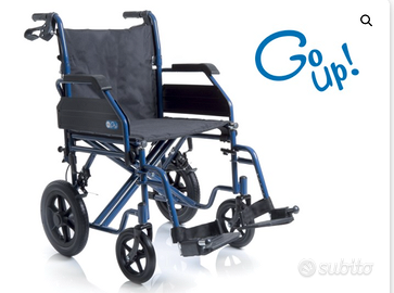 Carrozzina per disabili 'da transito' pieghevole