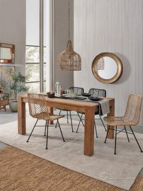 Tavolo rettang. legno Bizzotto Salford 160x100/260