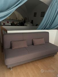 Divano letto matrimoniale con contenitore