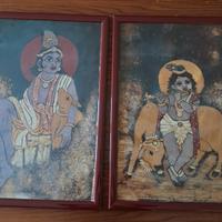 Coppia di quadri etnici