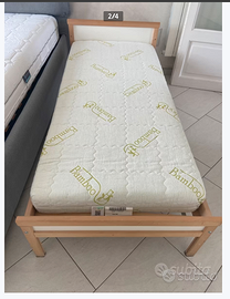 Struttura letto Ikea sniglar 70x160 con materasso