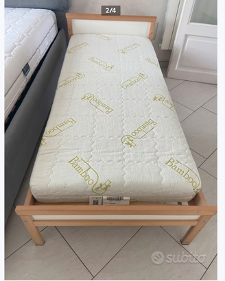 Struttura letto Ikea sniglar 70x160 con materasso