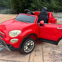 Fiat 500x rossa elettrica per bambini
