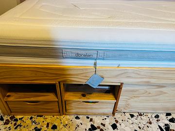 Letto compreso di materasso.