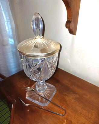Servizio ghiaccio vintage anni ’50 in cristallo in