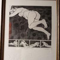 Quadro a stampa, arte moderna, BOSELLO, 1970