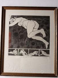 Quadro a stampa, arte moderna, BOSELLO, 1970