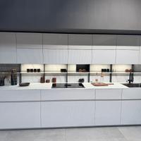 Cucina lineare bianca Zecchinon scontata
