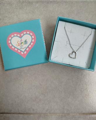 Collana in Argento 925 con Cuore di Punti Luce