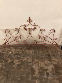 Testiera letto matrimoniale in ferro battuto