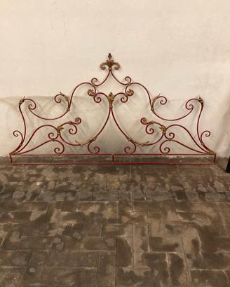 Testiera letto matrimoniale in ferro battuto
