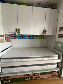 Letto doppio estraibile mondo camerette