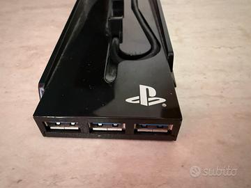 Stand verticale + hub 3 usb PS4 Sony