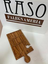 Tagliere aperitivo con insenatura porta Calice.