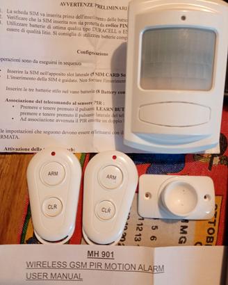 Allarme GSMMH901SensorePIRWireless Come Nuovo