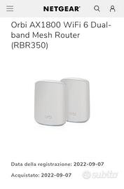 Netgear
Orbi wifi Mesh router+ricevitore