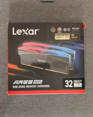 RAM DDR5 Lexar ARES Gen2 32GB (2x16) 6000MHz CL28