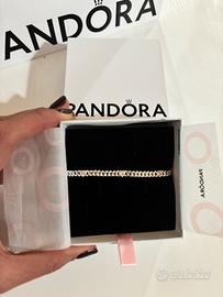 Pandora Bracciale catena cubana con cuori