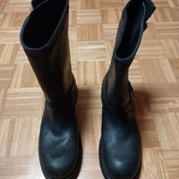 Scarpe moto pelle Neri 46