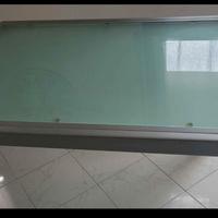 Tavolo vetro e acciaio allungabile