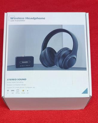 Cuffie Wireless TV con Trasmettitore