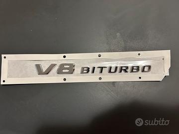 Scritta V8 BITURBO mercedes