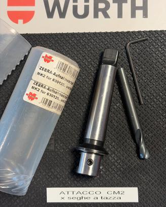 Attacco x Seghe a Tazza CM2  WÜRTH Zebra
