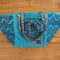 Borsa da mare GianMarcoVenturi blu/azzurra