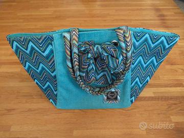 Borsa da mare GianMarcoVenturi blu/azzurra