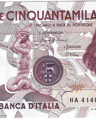 Repubblica Italiana - 50.000 lire tipo Bernini