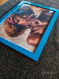 Quadro donna sigaro 2 mis 40x30 