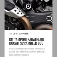 kit tamponi paratelaio Urbano Ducati Scrambler 800