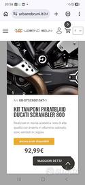 kit tamponi paratelaio Urbano Ducati Scrambler 800