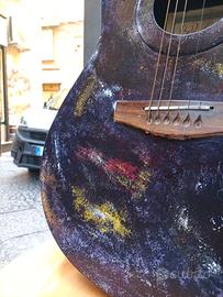 Chitarra Acustica Rollins Decorata a Mano - Vendit