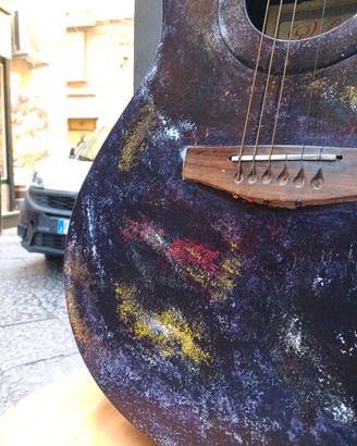 Chitarra Acustica Rollins Decorata a Mano - Vendit