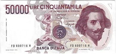 Repubblica Italiana - 50.000 lire tipo Bernini