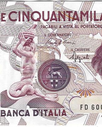 Repubblica Italiana - 50.000 lire tipo Bernini
