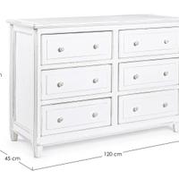 Credenza 6 cassetti Bizzotto collezione Colette