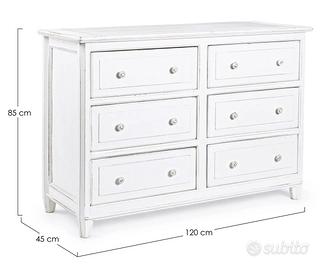 Credenza 6 cassetti Bizzotto collezione Colette