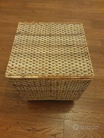 Baule in vimini portabiancheria/portagiochi