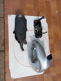 Marmitta Piaggio, Radiatore Dink, Paraf.Mayesty